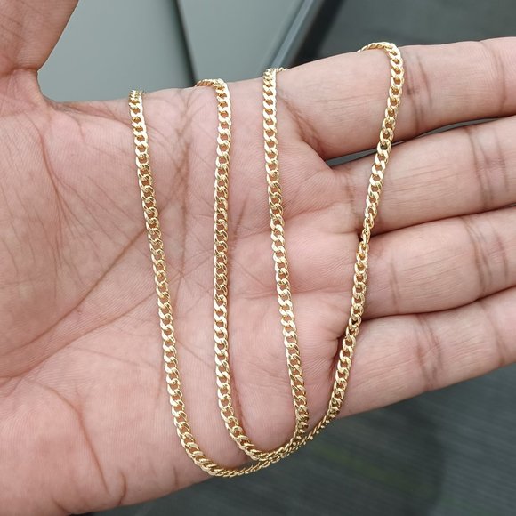 10kt Real Gold Cuban Chain 22 inches